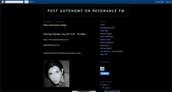 Desktop Screenshot of postautonomyresonance.blogspot.com