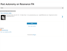 Tablet Screenshot of postautonomyresonance.blogspot.com