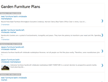 Tablet Screenshot of garden-furniture-plans.blogspot.com