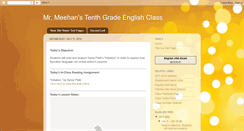 Desktop Screenshot of mrmeehanenglish.blogspot.com