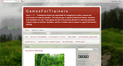 Desktop Screenshot of gamesfortrainers.blogspot.com