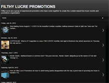 Tablet Screenshot of filthylucrepromotions.blogspot.com