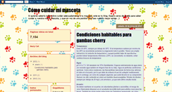 Desktop Screenshot of comocuidarmimascota.blogspot.com