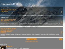 Tablet Screenshot of espacocomcristo.blogspot.com