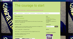 Desktop Screenshot of courage2start.blogspot.com