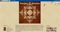 Desktop Screenshot of ansjessteekjes.blogspot.com