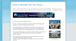 Desktop Screenshot of buildorremodelyourownhouse.blogspot.com