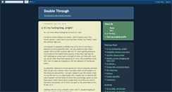 Desktop Screenshot of doublethrough.blogspot.com
