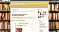 Desktop Screenshot of lasalle2016.blogspot.com