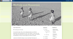 Desktop Screenshot of nicholsandnonsense.blogspot.com