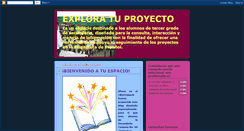 Desktop Screenshot of exploratuproyecto.blogspot.com
