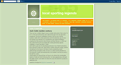 Desktop Screenshot of localsportinglegends.blogspot.com