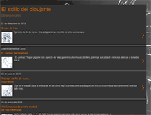 Tablet Screenshot of elexiliodeldibujante.blogspot.com