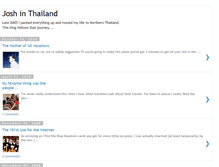 Tablet Screenshot of joshinthailand.blogspot.com