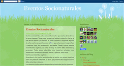 Desktop Screenshot of eventossocionaturalesenvenezuela.blogspot.com