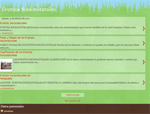 Tablet Screenshot of eventossocionaturalesenvenezuela.blogspot.com