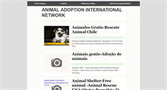 Desktop Screenshot of animal-adoption-international-network.blogspot.com
