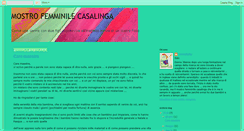 Desktop Screenshot of mostrofemminilecasalinga.blogspot.com