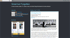 Desktop Screenshot of greatbutforgotten.blogspot.com