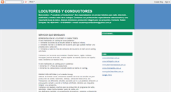 Desktop Screenshot of locutoresyconductores.blogspot.com