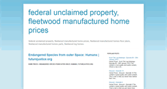 Desktop Screenshot of federalunclaimedproperty.blogspot.com