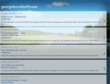 Tablet Screenshot of georgebundlesfitness.blogspot.com