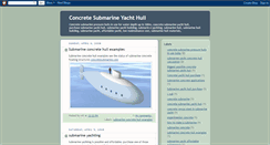 Desktop Screenshot of concrete-submarine-hull.blogspot.com