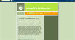Desktop Screenshot of gc4dummies.blogspot.com