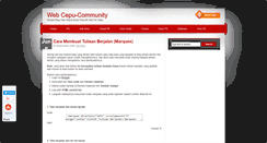 Desktop Screenshot of cepu-community.blogspot.com