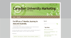 Desktop Screenshot of canadianuniversitymarketing.blogspot.com