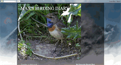 Desktop Screenshot of maxsbirdingdiary.blogspot.com