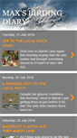 Mobile Screenshot of maxsbirdingdiary.blogspot.com