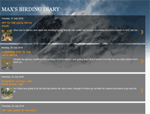 Tablet Screenshot of maxsbirdingdiary.blogspot.com