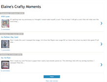 Tablet Screenshot of elainescraftymoments.blogspot.com