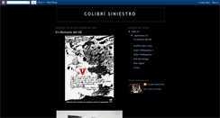 Desktop Screenshot of colibrisiniestro.blogspot.com