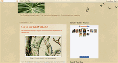 Desktop Screenshot of creativenativeproject.blogspot.com