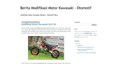 Desktop Screenshot of modifikasikawasakimotor.blogspot.com