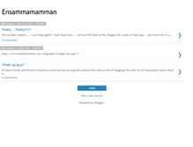 Tablet Screenshot of ensammamamman.blogspot.com