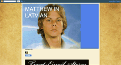 Desktop Screenshot of matthewlatvian.blogspot.com