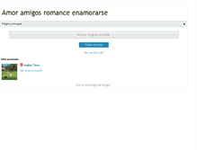 Tablet Screenshot of amistad-amor-romance.blogspot.com