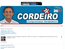 Tablet Screenshot of cordeirovereador.blogspot.com