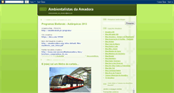 Desktop Screenshot of ambientalistasdaamadora.blogspot.com
