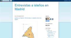 Desktop Screenshot of entrevistasenmadrid.blogspot.com