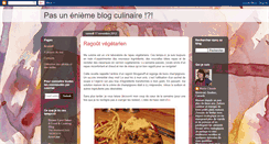 Desktop Screenshot of pasuneniemeblogculinaire.blogspot.com