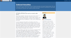 Desktop Screenshot of indexedannuities.blogspot.com