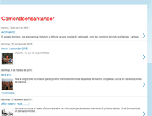 Tablet Screenshot of corriendoensantander.blogspot.com