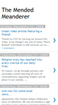 Mobile Screenshot of mendedmeanderer.blogspot.com