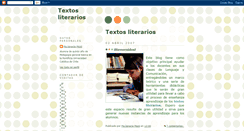 Desktop Screenshot of los-textos-literarios.blogspot.com