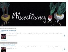 Tablet Screenshot of miscellainey.blogspot.com