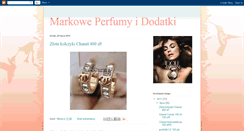 Desktop Screenshot of markoweperfumyidodatki.blogspot.com